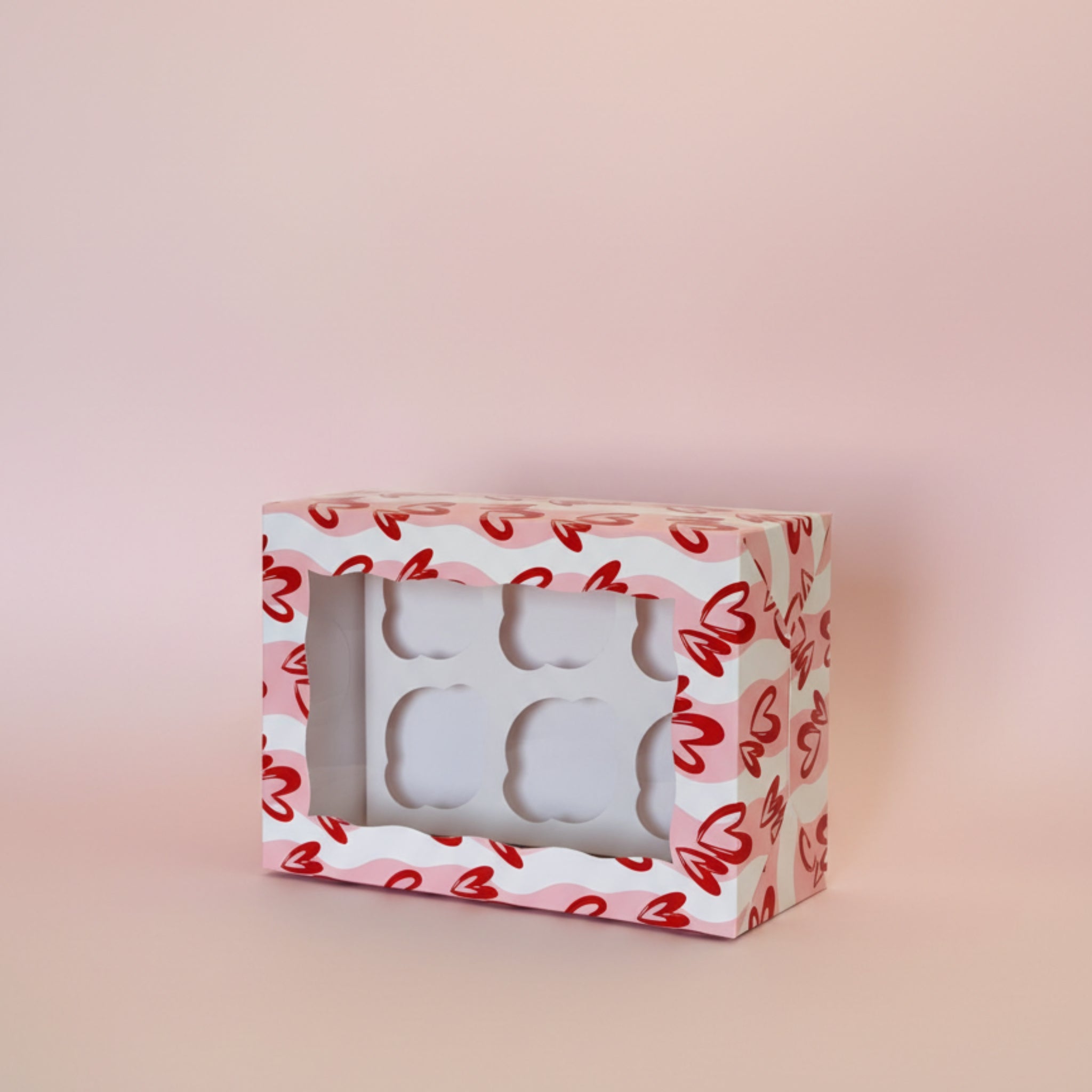 Caja 6 Cupcakes/Pan Dulce SAN VALENTIN