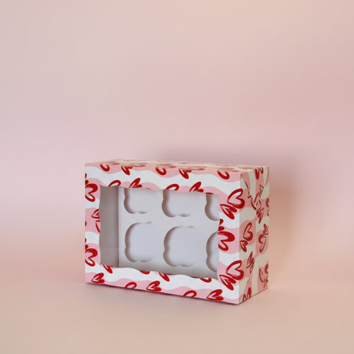 Caja 6 Cupcakes/Pan Dulce SAN VALENTIN